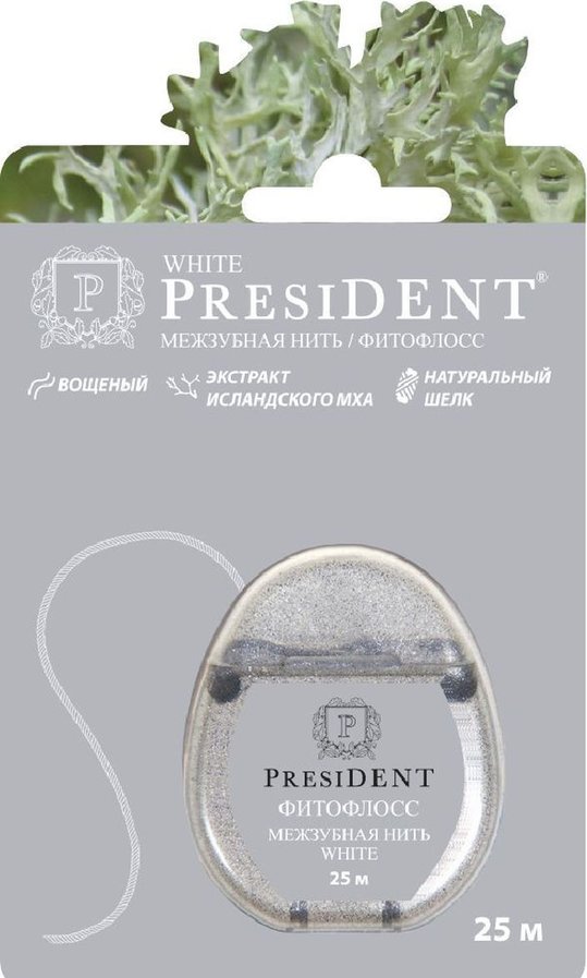 President зуб.нить White 25м Производитель: Италия Betafarma S.p.A